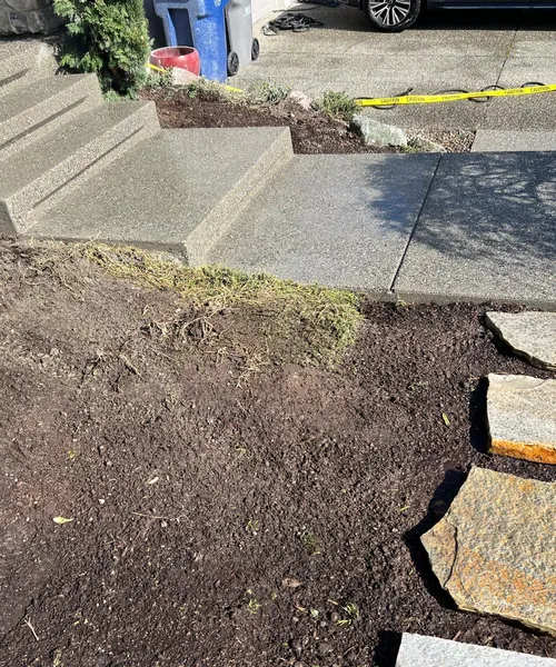 Exposed Aggregate Entry Porch And Steps Replacement in Everett 
